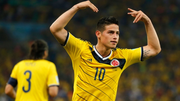 James Rodriguez FIFA World Cup 2014 Brazil vs Colombia